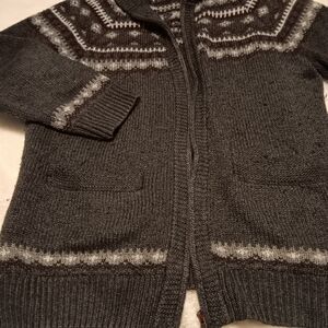Gray Women's Cardigan Sweater